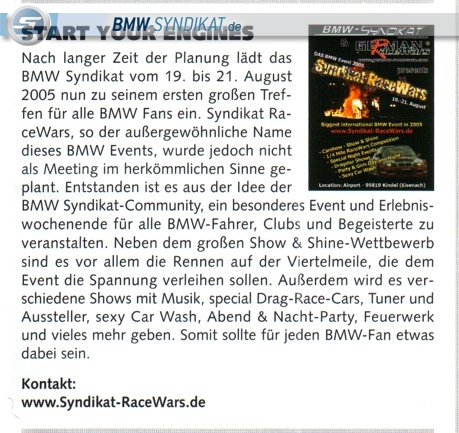BMW - Syndikat in den Medien.. - BMW-Syndikat - wir über uns