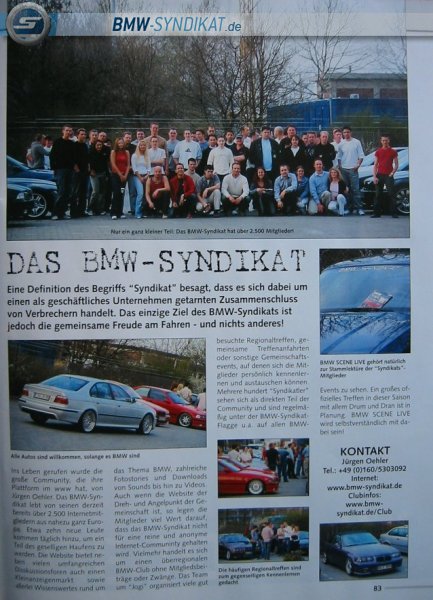 BMW - Syndikat in den Medien.. - BMW-Syndikat - wir über uns