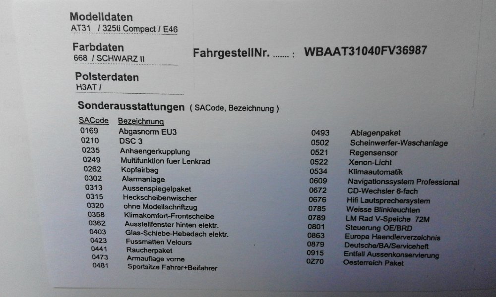 Schmornderl`s groer Kurzer (Last Edition) - 3er BMW - E46