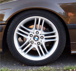 BMW Styling 89 Felge in 8x17 ET 47 mit Sportiva Z45 Reifen in 225/45/17 montiert vorn mit 5 mm Spurplatten Hier auf einem 3er BMW E36 320i (Coupe) Details zum Fahrzeug / Besitzer