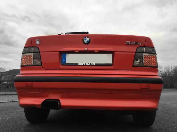 E36 316i hellrot - 3er BMW - E36