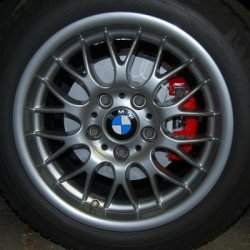 ROD 58 756 Felge in 7.5x16 ET 35 mit Michelin Alpin A3 Reifen in 205/55/16 montiert vorn mit 5 mm Spurplatten und mit folgenden Nacharbeiten am Radlauf: gebrdelt und gezogen Hier auf einem 3er BMW E36 320i (Coupe) Details zum Fahrzeug / Besitzer