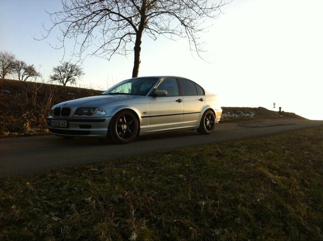 silberne limo tief - 3er BMW - E46