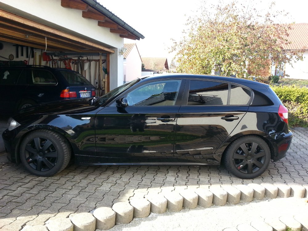 BMW 1er E87 120d - Wei auf schwarz - - 1er BMW - E81 / E82 / E87 / E88