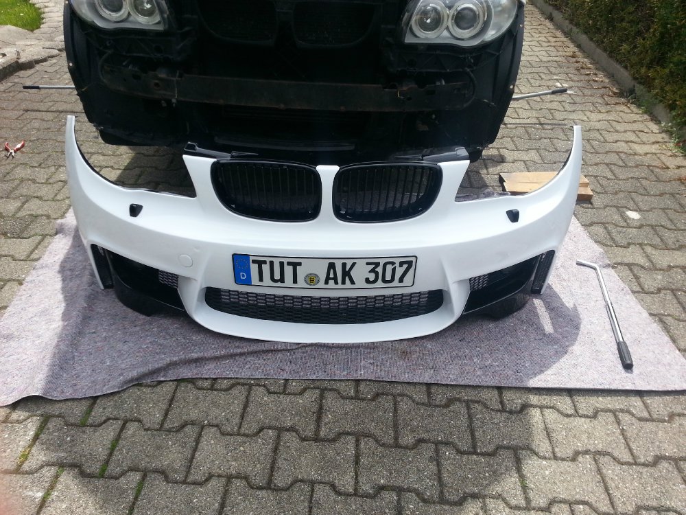 BMW 1er E87 120d - Wei auf schwarz - - 1er BMW - E81 / E82 / E87 / E88