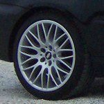 ROD TYP204 Felge in 8.5x18 ET 38 mit Uniroyal RainSport 3 Reifen in 245/35/18 montiert hinten und mit folgenden Nacharbeiten am Radlauf: Kanten gebrdelt Hier auf einem 3er BMW E46 318ti (Compact) Details zum Fahrzeug / Besitzer