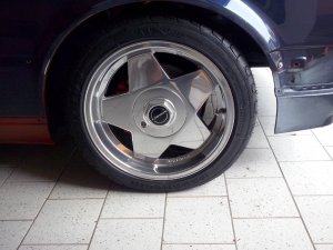 Borbet A Felge in 7.5x16 ET  mit marangoni Zeta Linea Reifen in 205/45/16 montiert vorn Hier auf einem 3er BMW E30 318i (Cabrio) Details zum Fahrzeug / Besitzer