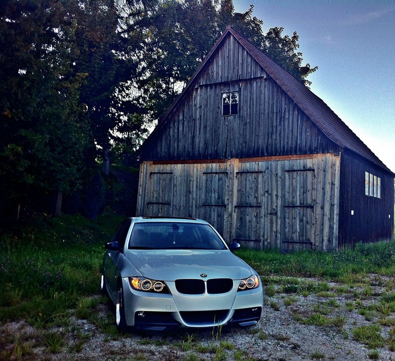330i | Titansilber + Styling 95 Valencia Orange - 3er BMW - E90 / E91 / E92 / E93