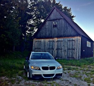 330i | Titansilber + Styling 95 Valencia Orange - 3er BMW - E90 / E91 / E92 / E93