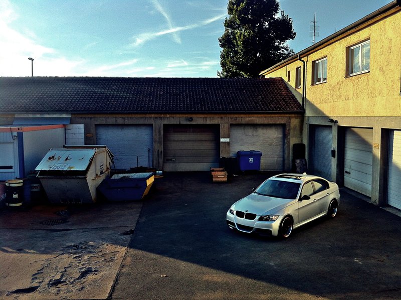 330i | Titansilber + Styling 95 Valencia Orange - 3er BMW - E90 / E91 / E92 / E93