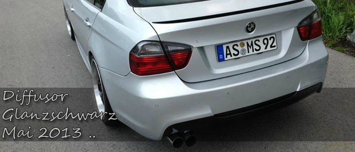 330i | Titansilber + Styling 95 Valencia Orange - 3er BMW - E90 / E91 / E92 / E93
