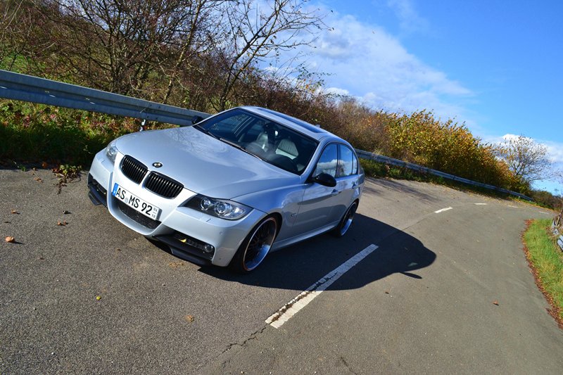 330i | Titansilber + Styling 95 Valencia Orange - 3er BMW - E90 / E91 / E92 / E93
