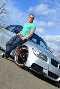 330i | Titansilber + Styling 95 Valencia Orange - 3er BMW - E90 / E91 / E92 / E93
