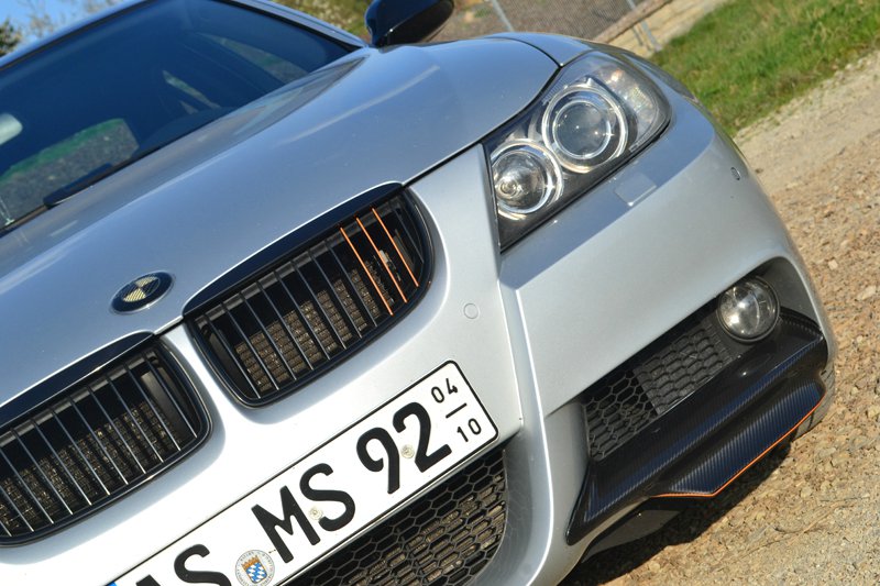 330i | Titansilber + Styling 95 Valencia Orange - 3er BMW - E90 / E91 / E92 / E93