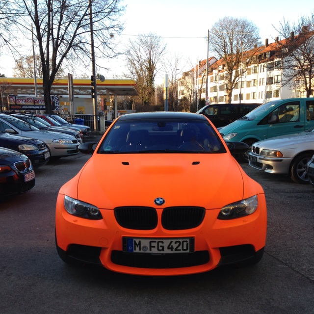 M3 e92 Neon orange - 3er BMW - E90 / E91 / E92 / E93