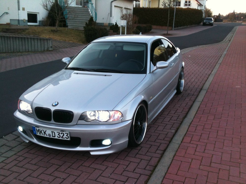 E46 323 Coupe dezent, tief & silber! - 3er BMW - E46