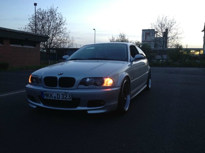 E46 323 Coupe dezent, tief & silber! - 3er BMW - E46