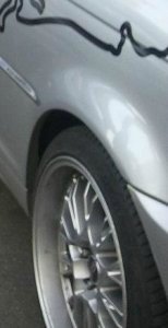 O.Z Botticelli Felge in 9x18 ET 40 mit Hankook 92 Y Ventus V12 Evo K110 XL Reifen in 225/40/18 montiert hinten und mit folgenden Nacharbeiten am Radlauf: gebrdelt und gezogen Hier auf einem 3er BMW E46 330i (Coupe) Details zum Fahrzeug / Besitzer