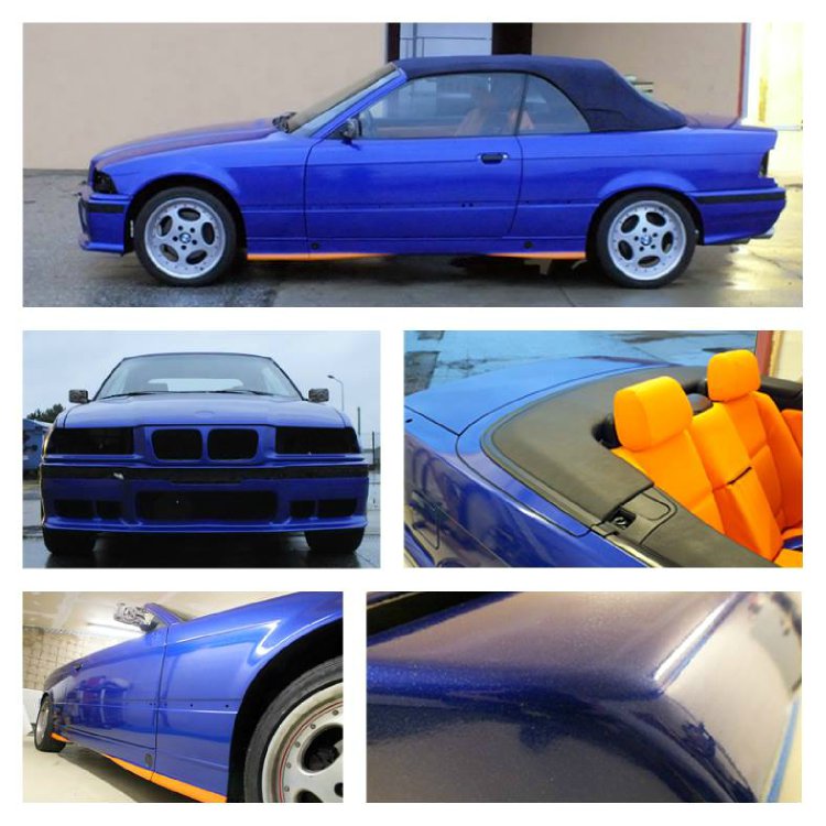blau trift orange - 3er BMW - E36