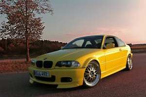 Dakargelbes e46 Coupe - 3er BMW - E46