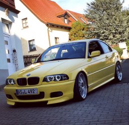 Dakargelbes e46 Coupe - 3er BMW - E46