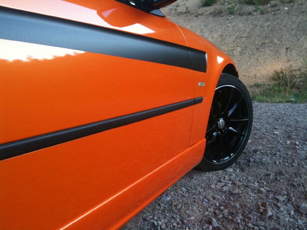 Oranger Compact *Carbon Orange foliert * - 3er BMW - E46