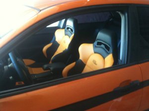 Oranger Compact *Carbon Orange foliert * - 3er BMW - E46