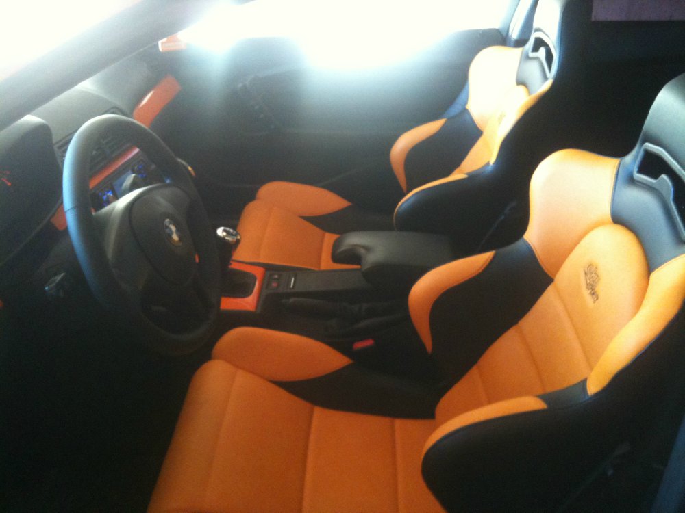 Oranger Compact *Carbon Orange foliert * - 3er BMW - E46