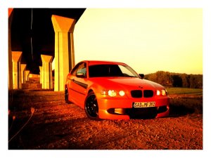 Oranger Compact *Carbon Orange foliert * - 3er BMW - E46
