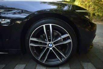 BMW 704 Felge in 8x19 ET 36 mit Bridgestone Potenza Reifen in 225/45/19 montiert vorn Hier auf einem 4er BMW F36 420d (Gran Coupe (GC)) Details zum Fahrzeug / Besitzer