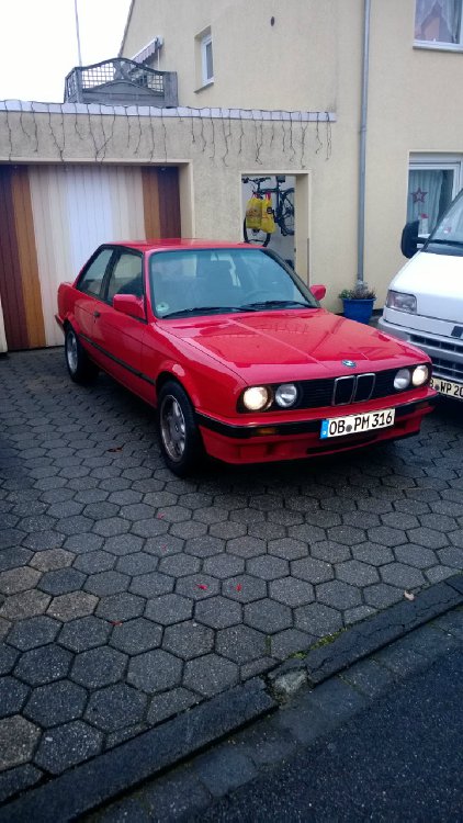 316i in brilliantrot - 3er BMW - E30