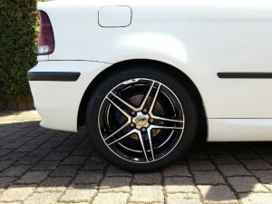 Brock B33 Black Polished Felge in 8x17 ET 45 mit Nankang Noble Sport NS Reifen in 225/45/17 montiert hinten Hier auf einem 3er BMW E46 316ti (Compact) Details zum Fahrzeug / Besitzer