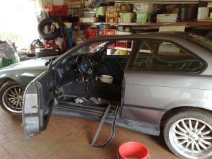 E36 Coupe Arktisgrau meets Cosmosschwarz Neuaufbau - 3er BMW - E36