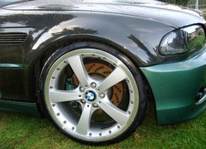 BMW  Felge in 8x19 ET 37 mit Nankang  Reifen in 215/35/19 montiert vorn mit 30 mm Spurplatten Hier auf einem 3er BMW E46 320i (Coupe) Details zum Fahrzeug / Besitzer