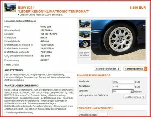 EX 523i Biarritzblau - 5er BMW - E39