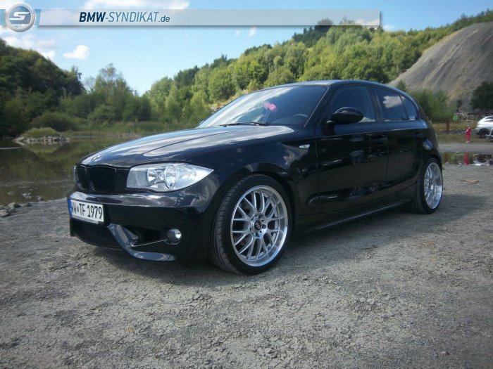 2 Front Headlight Angel Eyes LED For BMW 1 Series E87 E88 E81 E82 Black