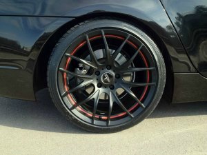 Corniche Sport Wheels  Felge in 9.5x19 ET 32 mit Michelin  Reifen in 245/35/19 montiert vorn mit 10 mm Spurplatten Hier auf einem 3er BMW E92 M3 (Coupe) Details zum Fahrzeug / Besitzer