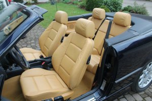 E36 Cabrio LEDERAUFBEREITUNG Safrangelb - 3er BMW - E36
