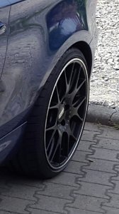 BBS CH-R matt schwarz Felge in 9x19 ET 44 mit Michelin Pilot Super Sport Reifen in 245/30/19 montiert hinten Hier auf einem 1er BMW E88 135i (Cabrio) Details zum Fahrzeug / Besitzer