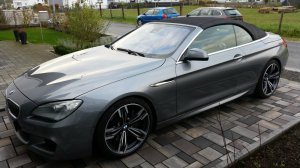 BMW M Doppelspeiche 433 Felge in 9.5x20 ET 31 mit Continental  Reifen in 255/35/20 montiert vorn Hier auf einem 6er BMW F12 650i (Cabrio) Details zum Fahrzeug / Besitzer