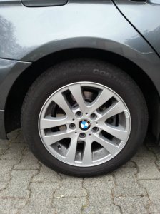 BMW BMW LM Rad Doppelspeiche 156 Felge in 7x16 ET 36 mit Continental Premium Contact SSR Reifen in 205/55/16 montiert hinten Hier auf einem 3er BMW E90 320i (Limousine) Details zum Fahrzeug / Besitzer