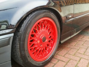 Borbet Borbet B Felge in 7.5x16 ET 35 mit Michelin  Reifen in 215/55/16 montiert vorn Hier auf einem 3er BMW E36 316i (Compact) Details zum Fahrzeug / Besitzer