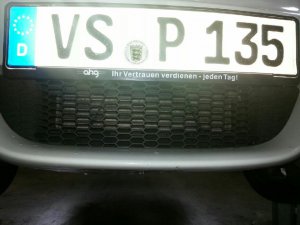 kleine weisse PP Rakete - 1er BMW - E81 / E82 / E87 / E88