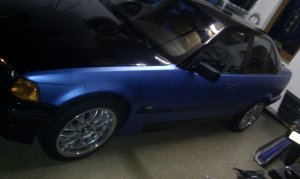 318i Limo blau foliert - 3er BMW - E36 318i Limo blau foliert - 3er BMW - E36