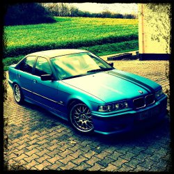 318i Limo blau foliert - 3er BMW - E36