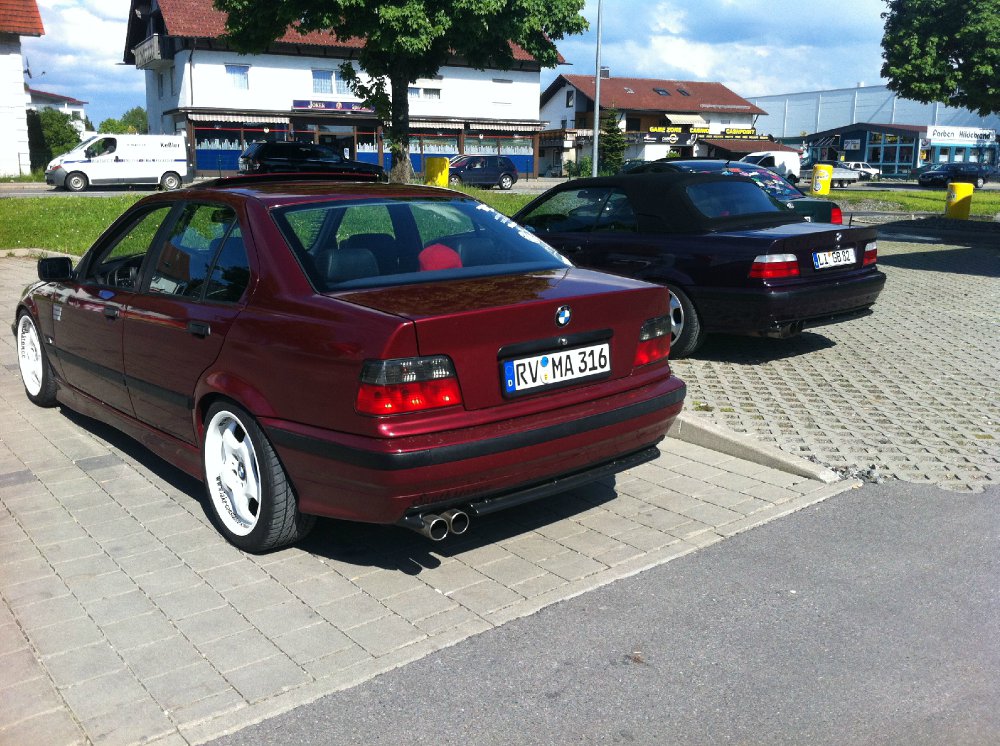 e36, Calypsorot weie M-Felgen - 3er BMW - E36