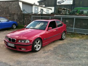 E36 compact Erst Fashion ROT -- Jetzt SCHWARTZ MAT - 3er BMW - E36