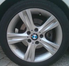 BMW  Felge in 7x17 ET 47 mit Continental ContiSportContact 5 Reifen in 205/50/17 montiert hinten Hier auf einem 1er BMW E82 118d (Coupe) Details zum Fahrzeug / Besitzer