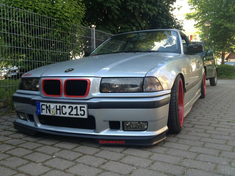 Bmw 320i StanceWorks red silver - 3er BMW - E36