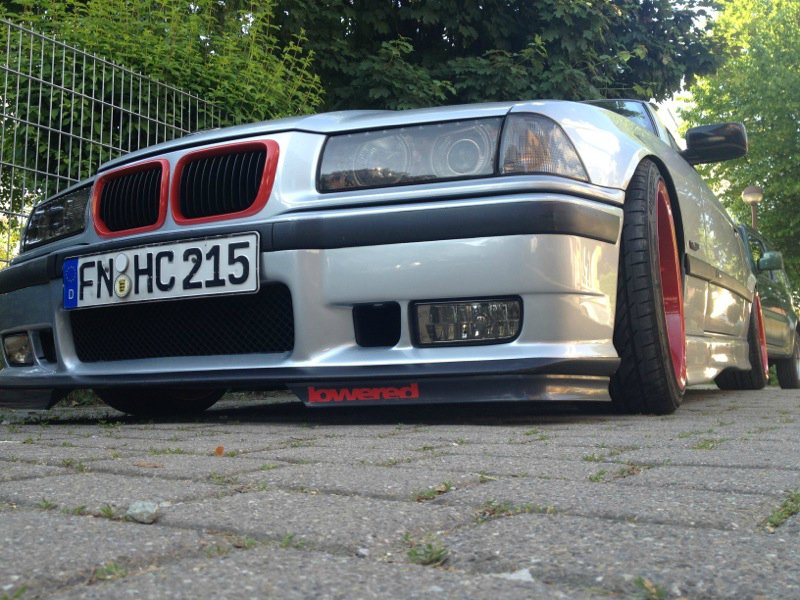 Bmw 320i StanceWorks red silver - 3er BMW - E36